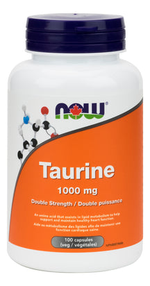 Taurine 1000mg 100 caps NOW