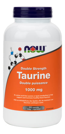 Taurine 1000mg 250 caps NOW