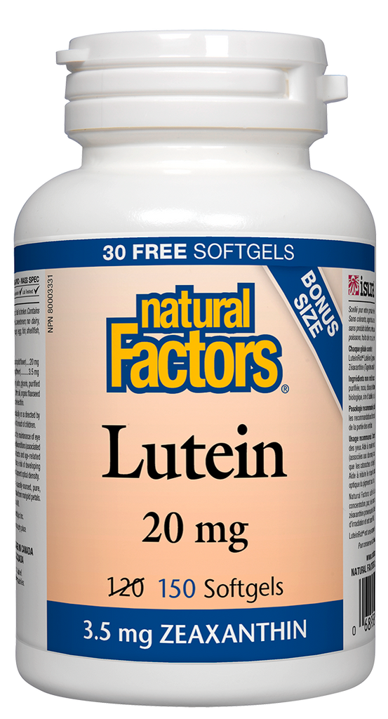 Luteína 20 mg + 3,5 mg Zeaxantina 120 + 30 fatores naturais