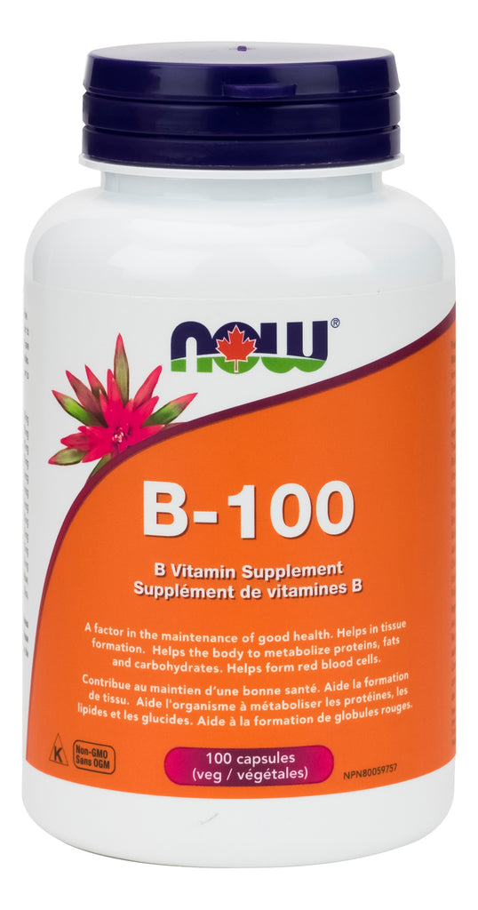 Complexe de vitamine B 100 mg 100's MAINTENANT