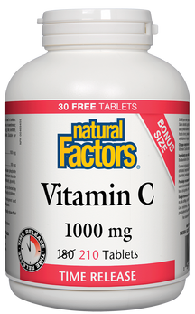 Vitamin C 1000mg Time Release 180 + 30 Natural Factors