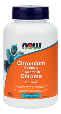 Chromium Picolinate 200mcg 250caps NOW