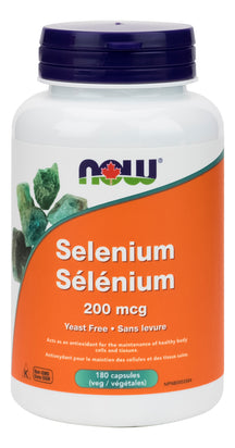Selenium 200mcg 180caps NOW