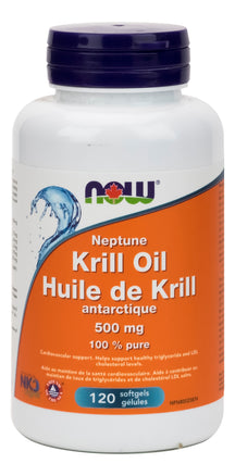 Neptune Krill Oil 100% pure 500mg 120's NOW