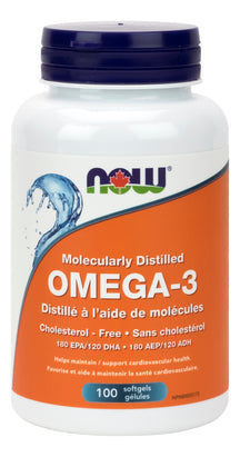 Omega-3 Mollyularly Distilled 100's NOW