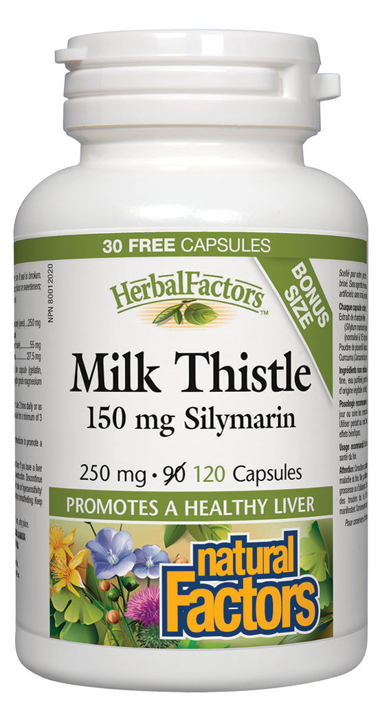 Milk Thistle 150mg Silymarin 90+30 Caps. N.F.