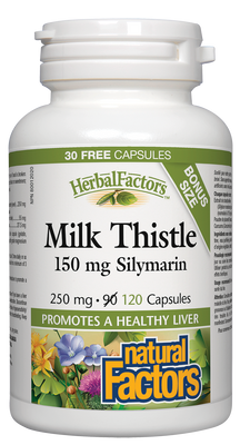 Milk Thistle 150mg Silymarin 90+30 Caps. N.F.