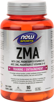 ZMA avec zinc, magnésium et B-6 90's NOW Sports