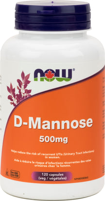 D-Mannose 500 mg 120 caps NOW