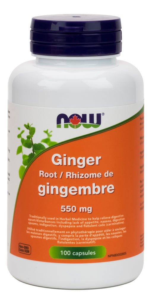 Ginger Root 550 mg 100 caps NOW