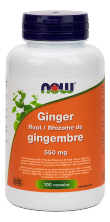 Racine de gingembre 550 mg 100 gélules MAINTENANT