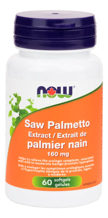Saw palmetto extract 160mg 60's NOW
