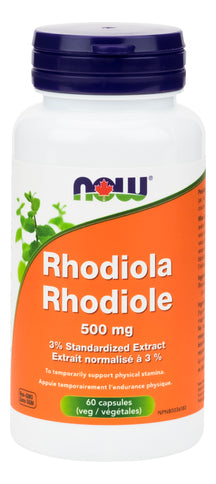 Rhodiola 500mg 3% standardized extract 60 caps NOW