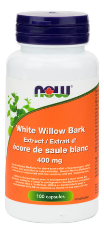 White Willow Bark 400mg 100 caps NOW