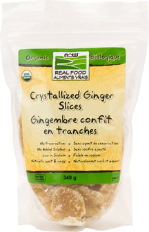 Tranches de gingembre cristallisé biologique 340 gr MAINTENANT