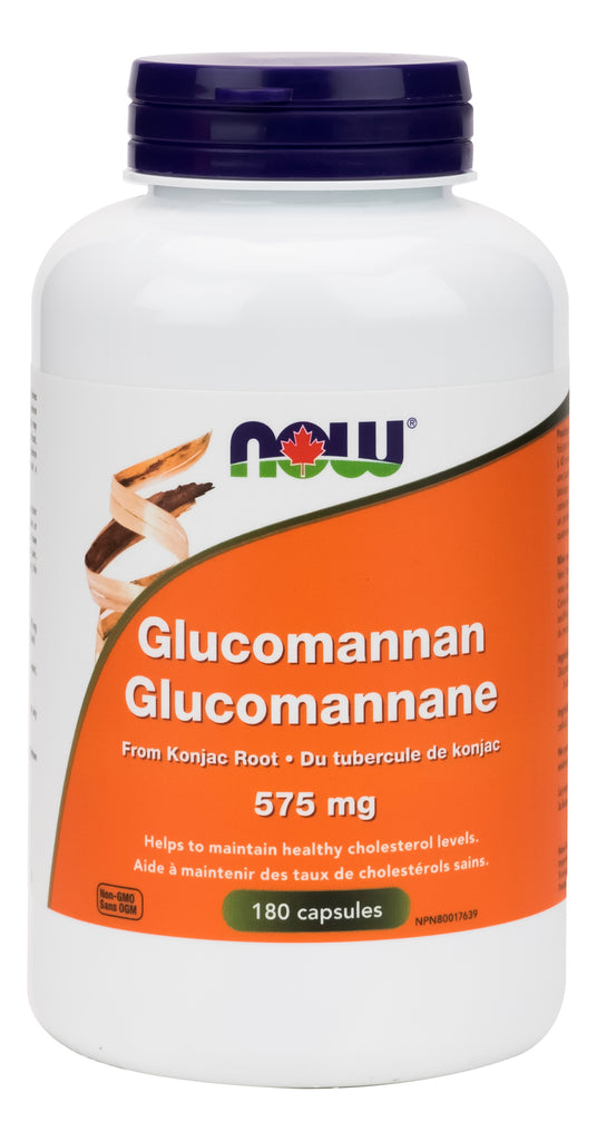 Glucomannan 575mg from konjac 180 caps NOW