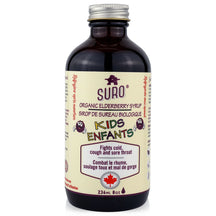 Organic Elderberry Syrup Kids 236ml Fights colds, cough & Sore Throat Suro