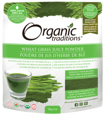 Organic Wheat Grass Juice Powder 150 gr. Organic Traditions