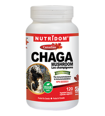 CHAGA Mushroom Wild Harvest 120 capsules Nutridom