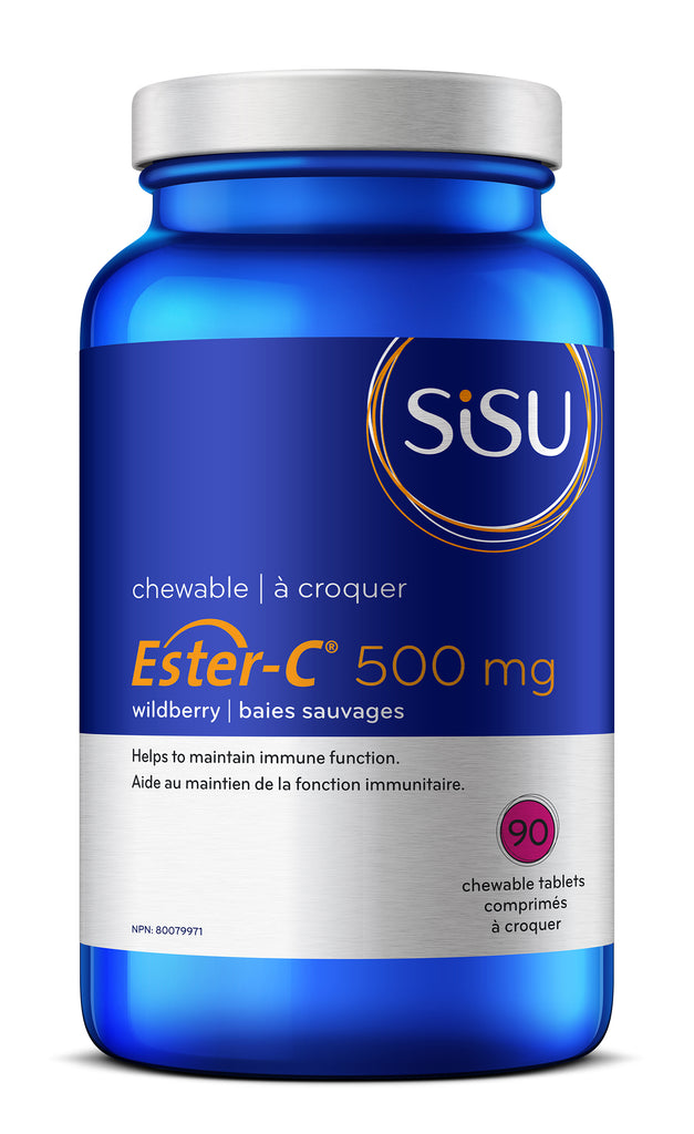 Ester-C 500 mg SISU para mastigar Wildberry 90's
