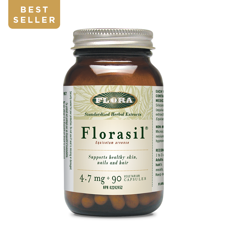 Florasil 90's supports healthy skin, nails and hair Flora