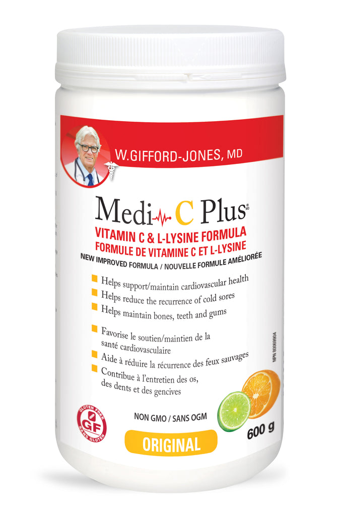 Medi-C Plus Vitamina C e Fórmula L-Lisina Original 600gr