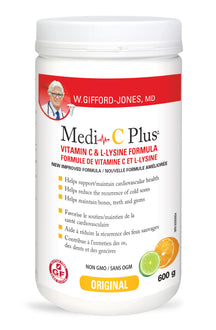 Medi-C Plus Vitamina C e Fórmula L-Lisina Original 600gr