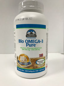 Bio Omega-3 pure 100% Pharmaceutical grade Norwegian source 150 +50