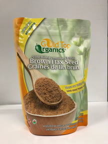Organic Brown Flax Seed Cold Milled 454 gr.