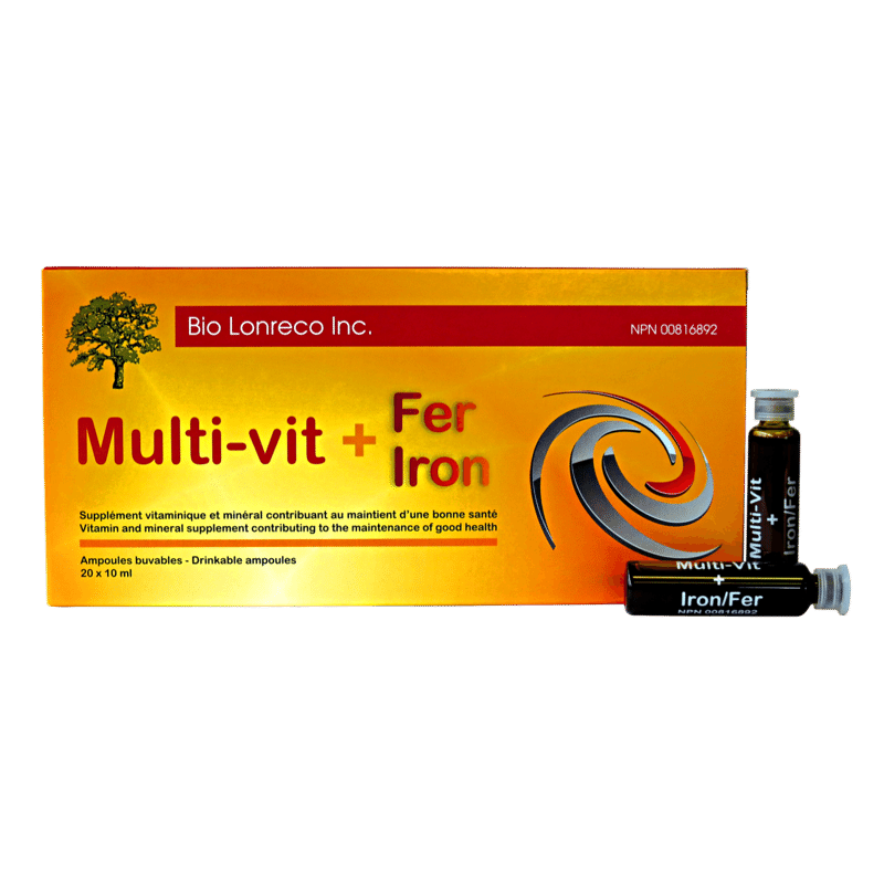 Multi-vit + Iron 20 x 10 ml ampoules Bio Lorenco