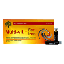 Multi-vit + Fer 20 x 10 ml ampoules Bio Lorenco