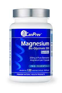 Magnesium Bis-Glycinate 200 mg gentle 120 caps Canprev