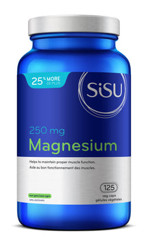 Magnésio 250 mg Bônus 25% mais SISU