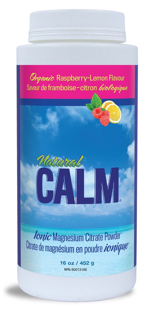 Natural CALM Organic Raspberry-Lemon flavour 452 gr. ionic magnesium