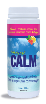 Natural CALM saveur framboise-citron bio 226 gr. magnésium ionique