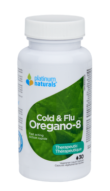 Frio e gripe Orégano-8 Platinum Naturals 30's