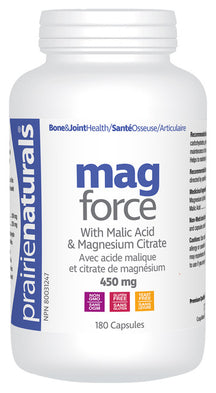 Magnesium Force avec acide maniaque 450 mg 180's