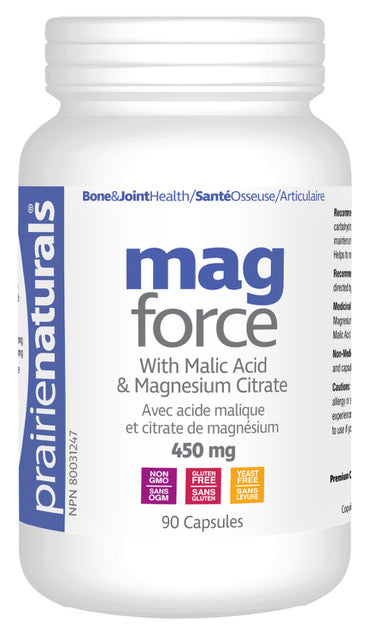Força de magnésio com ácido maníaco 450 mg 90's