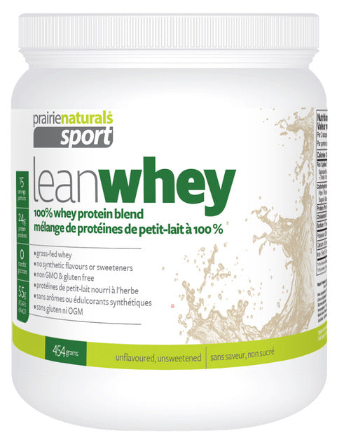 LeanWhey 100% protéine de lactosérum en poudre 454 gr. Sans saveur