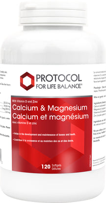 Calcium & Magnésium avec vitamine D et Zinc 120's Protocol