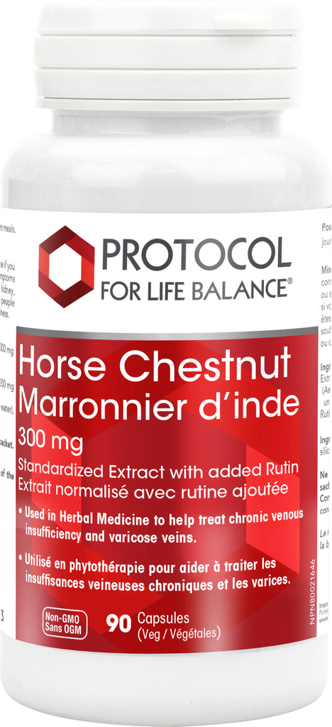 Horse Chestnut 300 mg Standardized Extract with added Rutin 90's Protocol