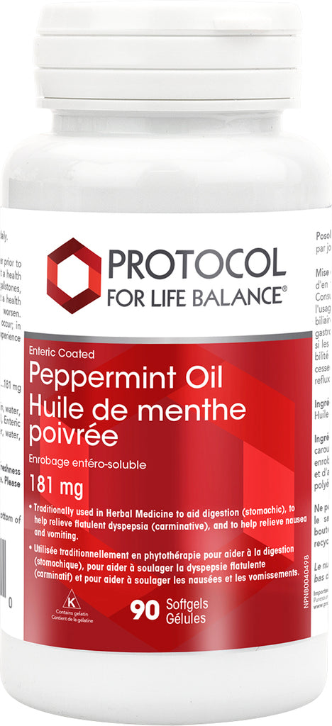 Peppermint Oil With Fennel and Ginger Eneric coated 90's Protocol