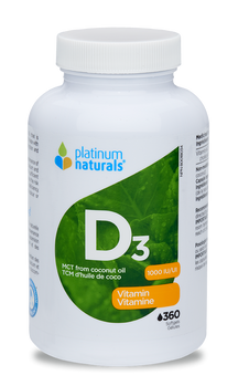 Vitamin D Platinum Naturals 360's