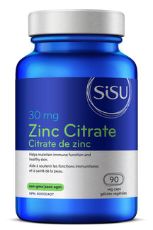 Zinc Citrate 30 mg 90's SISU