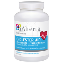 Cholester-Aid 180 caps levedura vermelha com CoQ10 e serrapeptase
