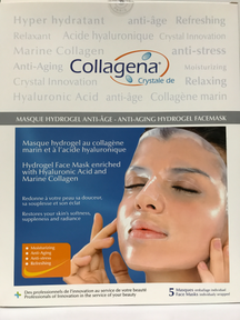 Masque Hydrogel enrichi en acide hyaluronique et collagène marin