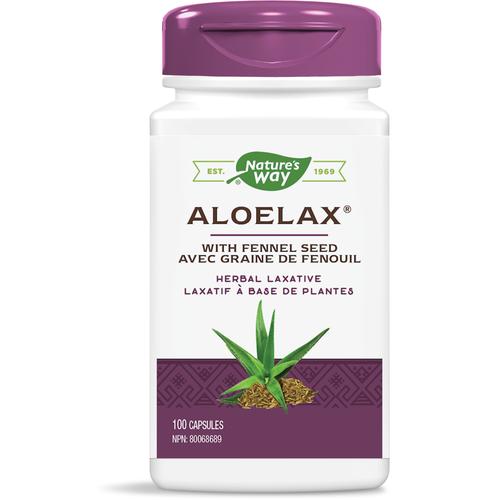 Aloelax 100's com sementes de erva-doce Nature's Way
