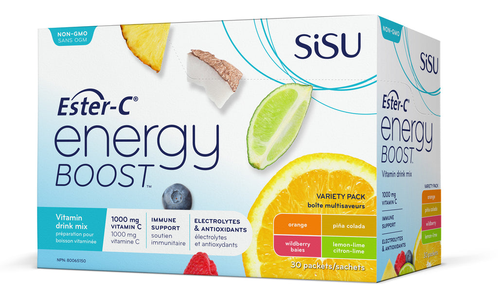 Pack de variétés SISU Energy Boost d'Ester-C