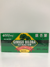 Ginkgo Biloba Extractum Optimax 4000mg 30 vials Classical Remedia