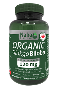 Ginkgo Biloba biologique 60 + 15